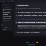 Capture de la FAQ officielle Amonbet sur l